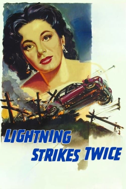 LIGHTNING STRIKES TWICE (1951) Richard Todd,Ruth Roman,Mercedes McCambridge  - Public Domain DVD NO CASE RARE !