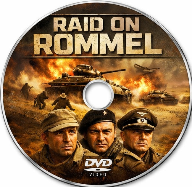 RAID ON ROMMEL (1971) Andrew McCarthy, Mary Stuart Masterson, Kevin Dillon, Donald Sutherland - Public Domain Movie DVD NO CASE