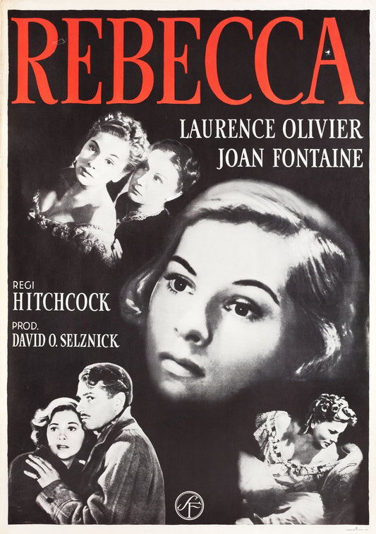 REBECCA (1940) Laurence Olivier,Joan Fontaine,Judith Anderson,George Sanders,Reginald Denny - Public Domain DVD NO CASE RARE !