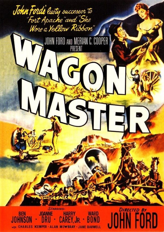 WAGON MASTER (1950) Ben Johnson,Joanne Dru,Harry Carey Jr.,Ward Bond - Public Domain DVD NO CASE RARE !