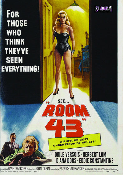 ROOM 43 (1958) George C. Scott,Joanne Woodward,Jack Gilford,Lester Rawlins,Al Lewis,Rue McClanahan - PUBLIC DOMAIN DVD ONLY NO CASE