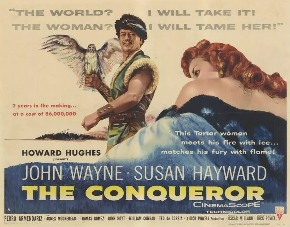 THE CONQUEROR (1956)  John Wayne,Susan Hayward  - Public Domain Movie DVD NO CASE