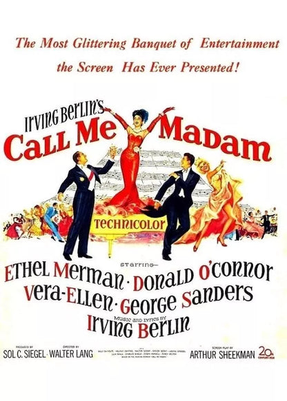 CALL ME MADAM (1953) Ethel Merman, -  Public Domain DVD NO CASE