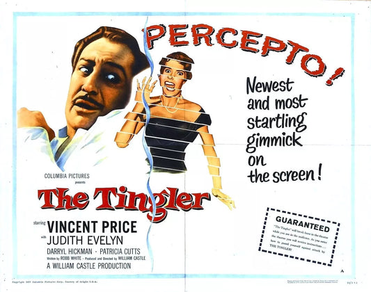 THE TINGLER (1959) Vincent Price, Judith Evelyn - Public Domain DVD NO CASE