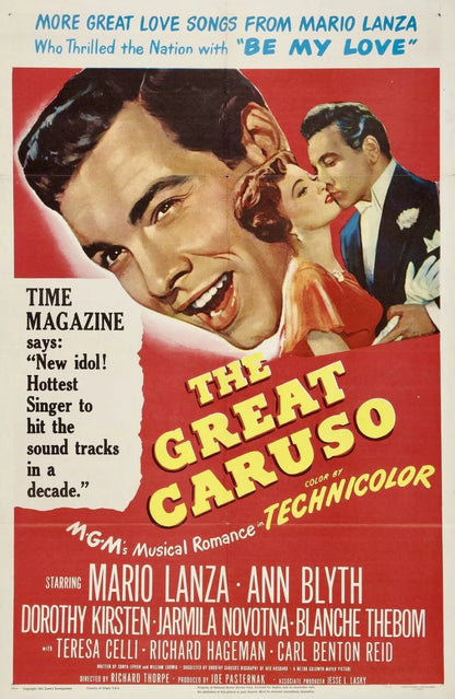 THE GREAT CARUSO (1951) Mario Lanza - On-Off-Subtitles Public Domain DVD NO CASE