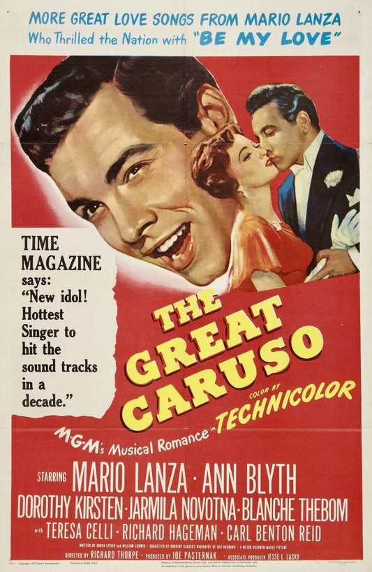 THE GREAT CARUSO (1951) Mario Lanza - On-Off-Subtitles Public Domain DVD NO CASE