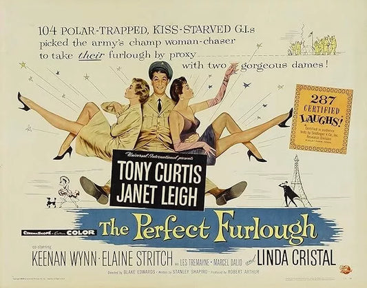 THE PERFECT FURLOUGH (1958) TONY CURTIS -  Public Domain DVD NO CASE