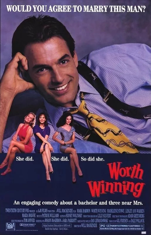 WORTH WINNING (1989) Mark Harmon, Madeleine Stowe - Public Domain DVD NO CASE