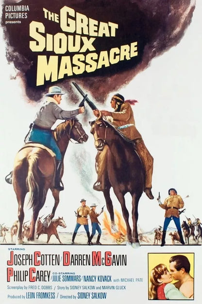 The Great Sioux Massacre (1965)Joseph Cotten, Michael Pate, Julie Sommars, Philip Carey, Public Domain DVD NO CASE