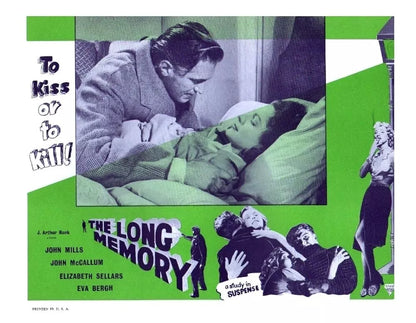 THE LONG MEMORY (1953) John Mills,John McCallum,Elizabeth Sellars - Public Domain Movie DVD NO CASE