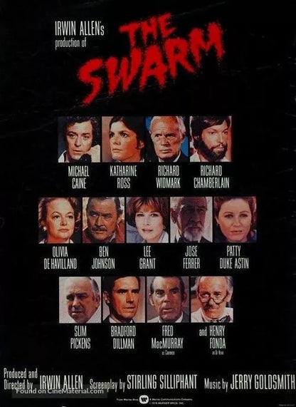 THE SWARM (1978) Michael Caine, Katharine Ross, Richard Widmark - DVD, Public Domain DVD NO CASE