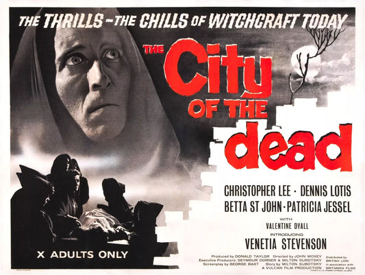 THE CITY OF THE DEAD (1960)  AKA Horror Hotel ,Christopher Lee - Public Domain DVD NO CASE