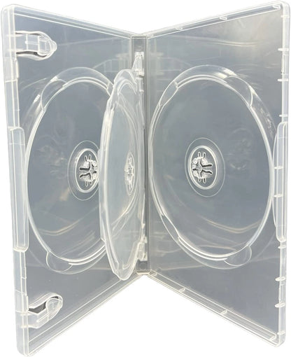 3 WAY AMARAY 1 X NEW PREMIUM CLEAR 14mm DVD CASE + FREE UK DELIVERY