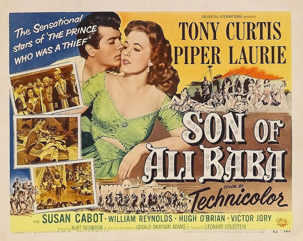 SON OF ALI BABA (1952) Tony Curtis,Piper Laurie - Public Domain DVD NO CASE