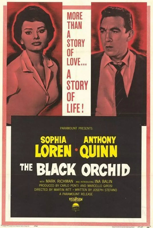 THE BLACK ORCHID (1958) Sophia Loren, Athony Quinn - Public Domain DVD NO CASE