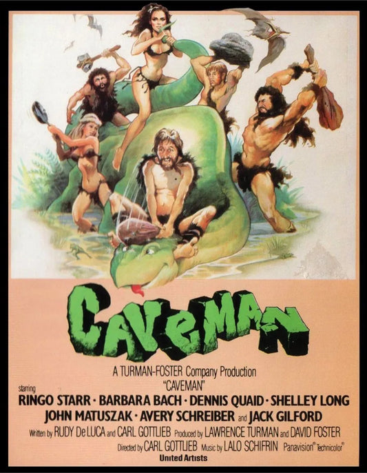 CAVEMAN (1981) RINGO STARR, DENNIS QUAID - Public Domain DVD NO CASE