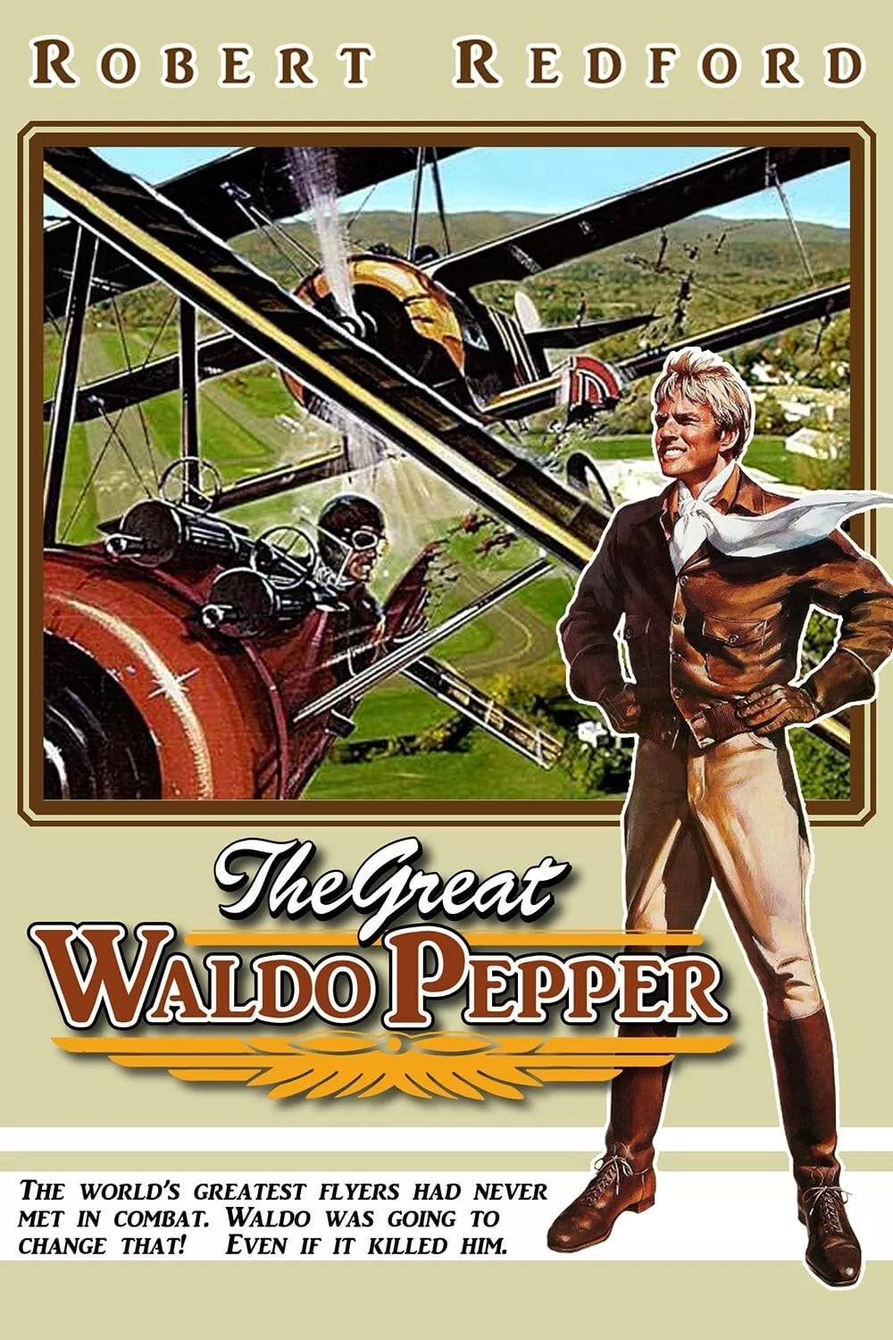 THE GREAT WALDO PEPPER  (1975) Robert Redford- Public Domain DVD NO CASE