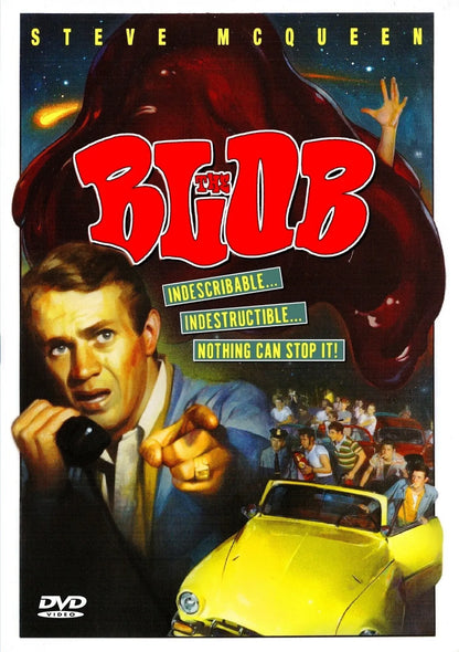 THE BLOB (1958) Steven McQueen, Aneta Corsaut, Earl Rowe - DVD, Public Domain Movie NO CASE