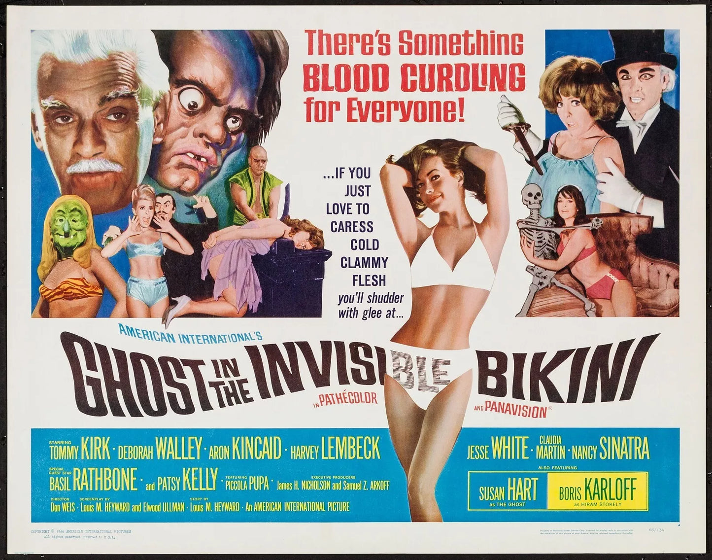 GHOST IN THE INVISIBLE BIKINI (1966) Nancy Sin - Public Domain Movie DVD NO CASE