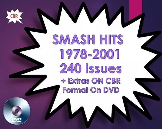 SMASH HITS - 240 MAGAZINE ISSUES 1978-2001 ON DVDROM