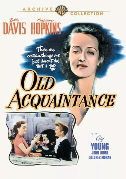 OLD ACQUAINTANCE  (1943) Bette Davis - Public Domain Movie DVD NO CASE