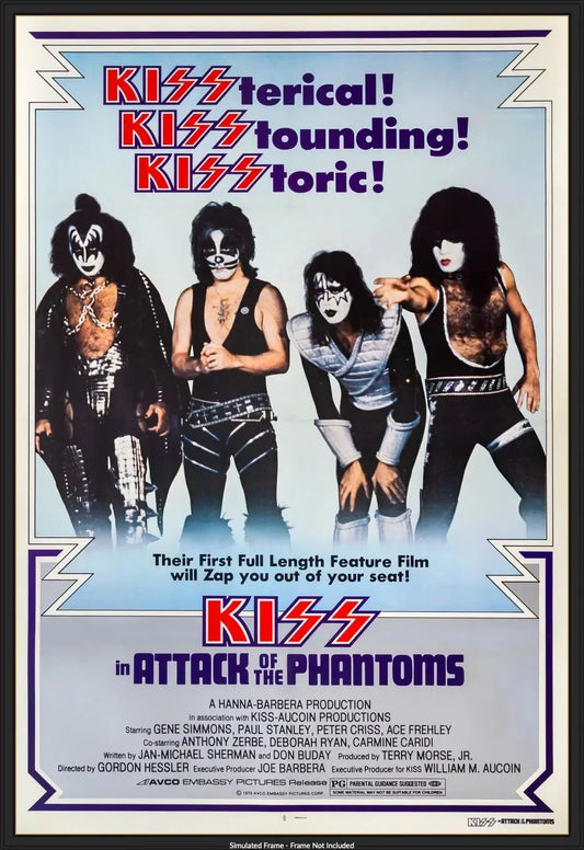 KISS IN 'ATTACK OF THE PHANTOMS' (1978)  - DVD, Public Domain DVD NO CASE