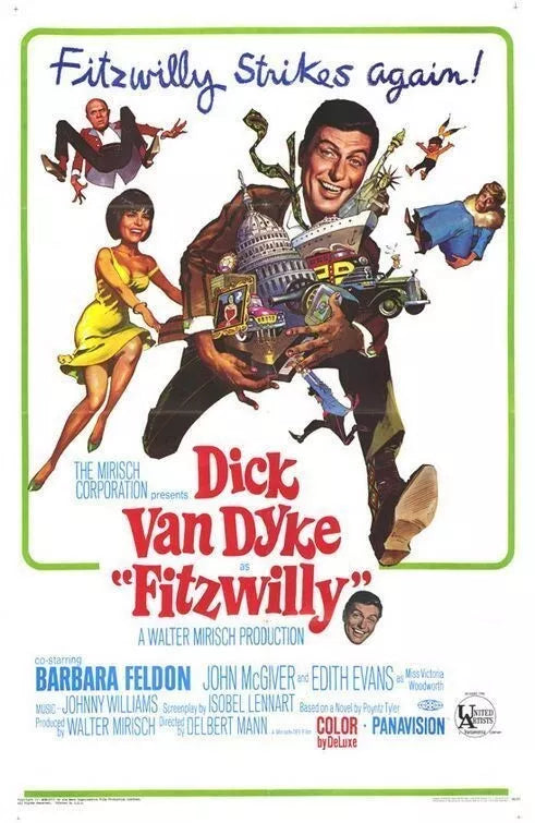 FITZWILLY (1967) Dick Van Dyke, Barbara Feldon -  Public Domain DVD NO CASE