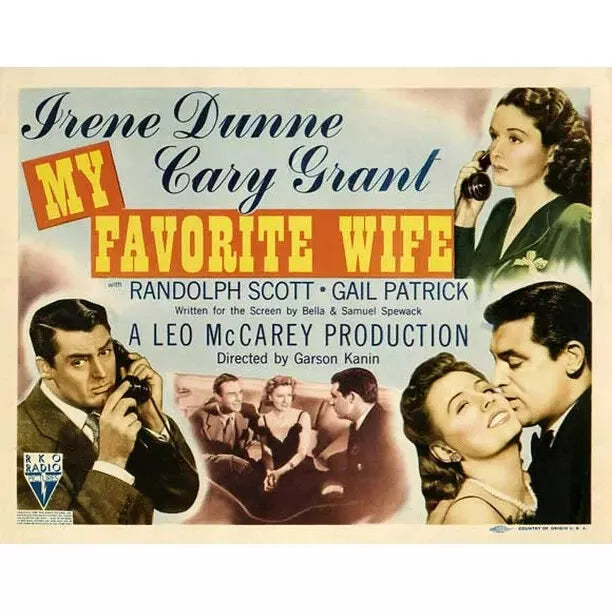 MY FAVORITE WIFE (1940) Cary Grant - Public Domain DVD NO CASE