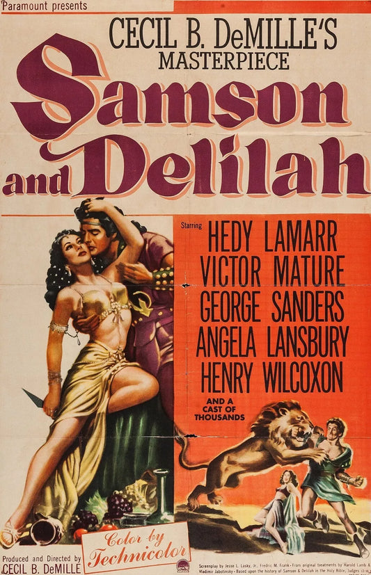 SAMSON AND DELILAH (1949) Victor Mature - DVD, Public Domain DVD NO CASE