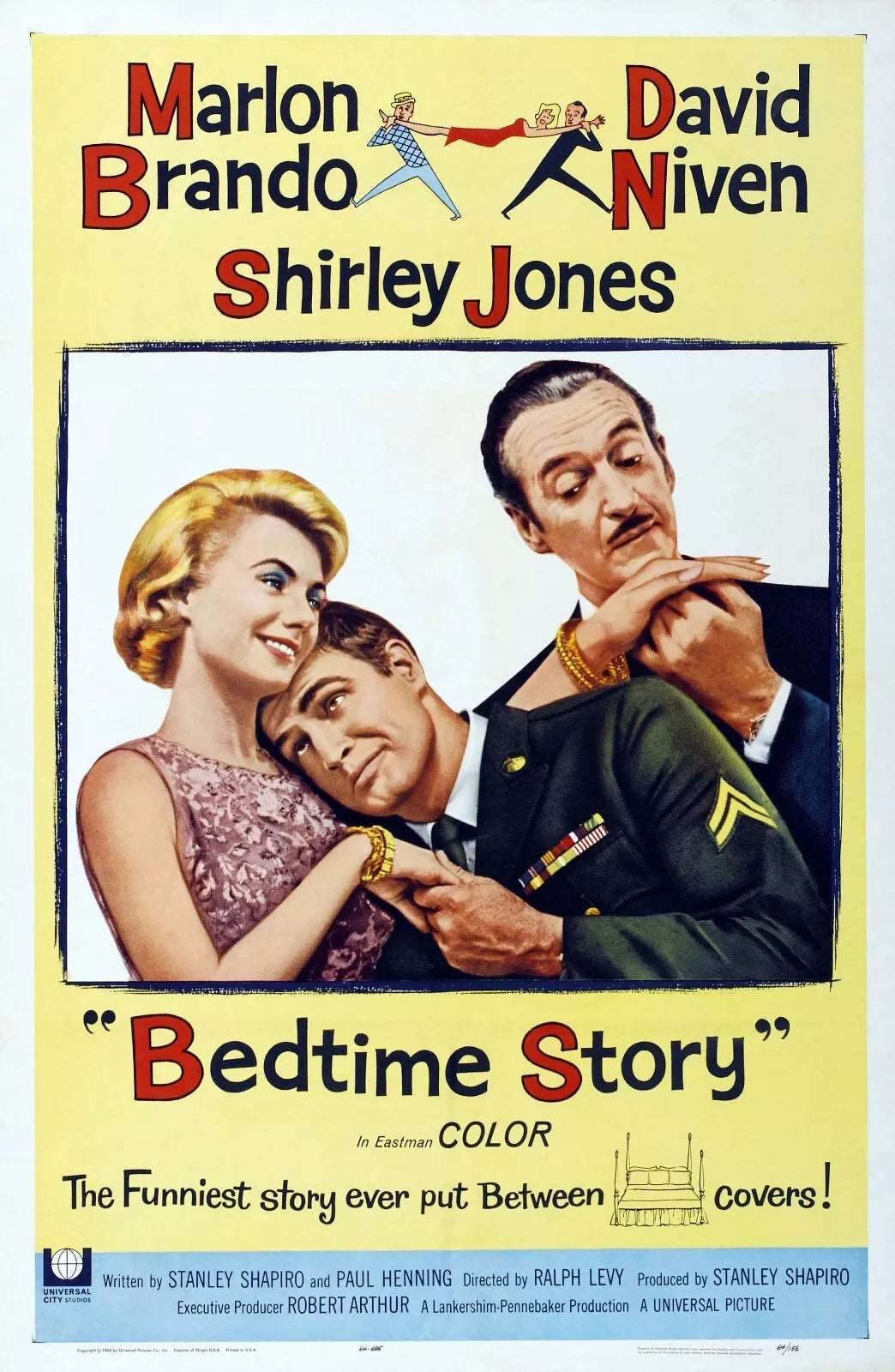 "BEDTIME STORY (1964) Shirley Jones, David Niven - Public Domain DVD NO CASE