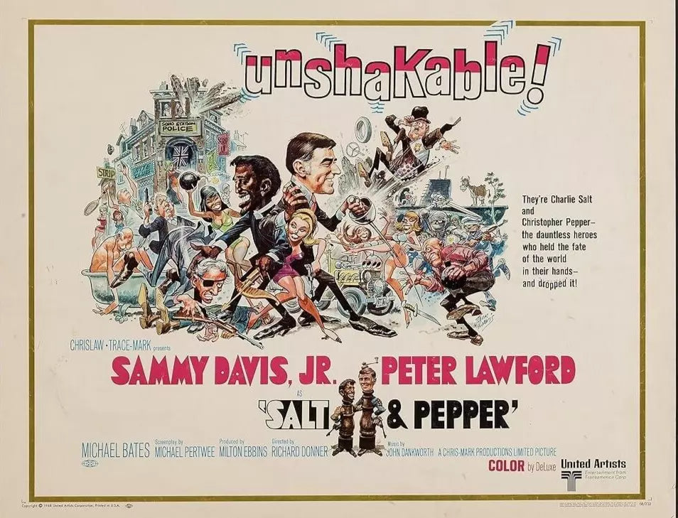 SALT & PEPPER (1968) Sammy Davis Jnr,Peter Lawford -  Public Domain DVD NO CASE