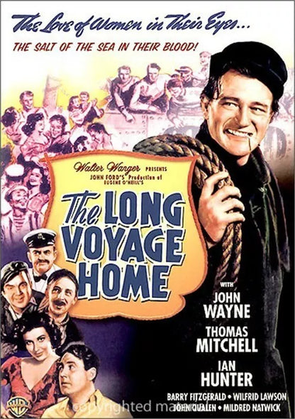 THE LONG VOYAGE HOME (1940) John Wayne, Barry Fitzgerald, Ian Hunter, Wilfred Lawson - Public Domain DVD NO CASE