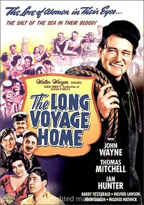 THE LONG VOYAGE HOME (1940) John Wayne, Barry Fitzgerald, Ian Hunter, Wilfred Lawson - Public Domain DVD NO CASE