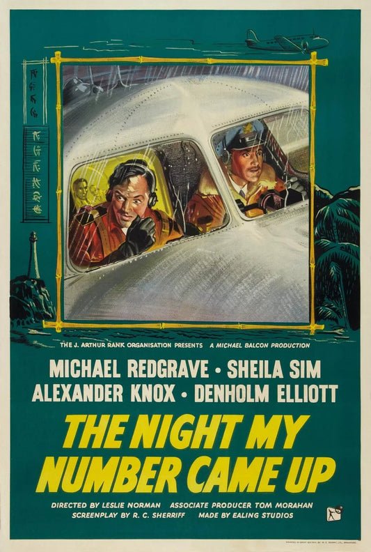 THE NIGHT MY NUMBER CAME UP (1955) Michael Redgrave - Public Domain DVD NO CASE