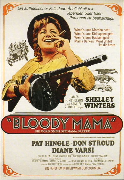 BLOODY MAMA (1970) Shelley Winters, Robert Deniro - Public Domain DVD NO CASE