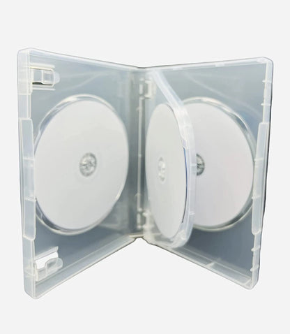 3 WAY AMARAY 1 X NEW PREMIUM CLEAR 14mm DVD CASE + FREE UK DELIVERY