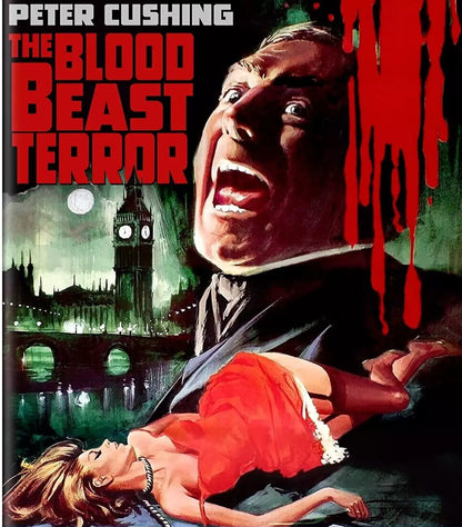 THE BLOOD BEAST TERROR (1968) Peter Cushing - DVD, Public Domain DVD NO CASE