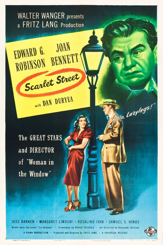 SCARLET STREET - 1945 - Edward G Robin - Public Domain DVD NO CASE