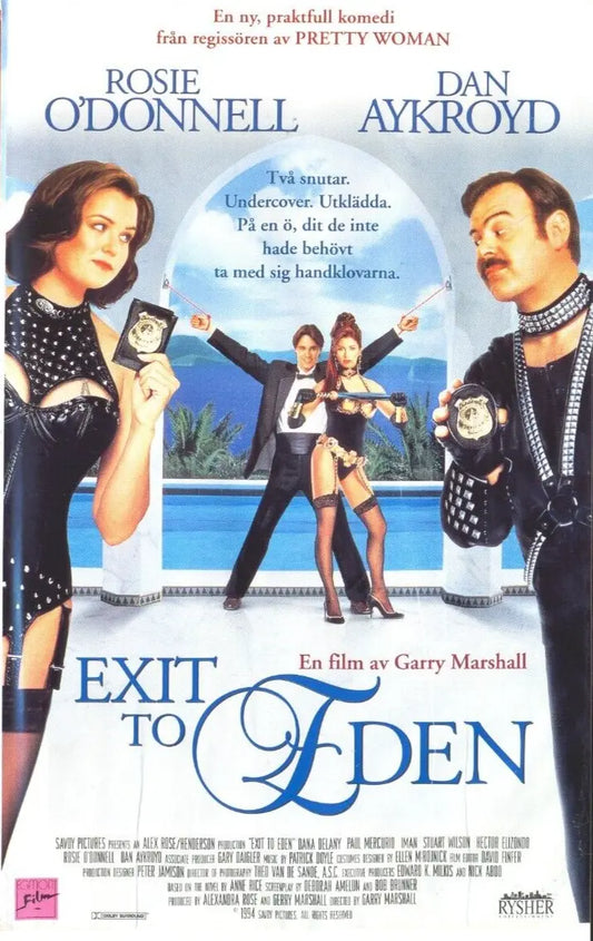 EXIT TO EDEN (1994) Rosie O'Donnell-Dan Akroyd, Public Domain DVD NO CASE