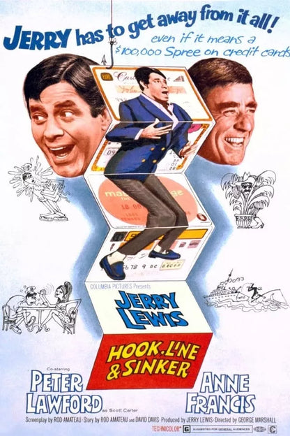 HOOK LINE AND SINKER (1969) Jerry Lewis - Public Domain Movie DVD NO CASE