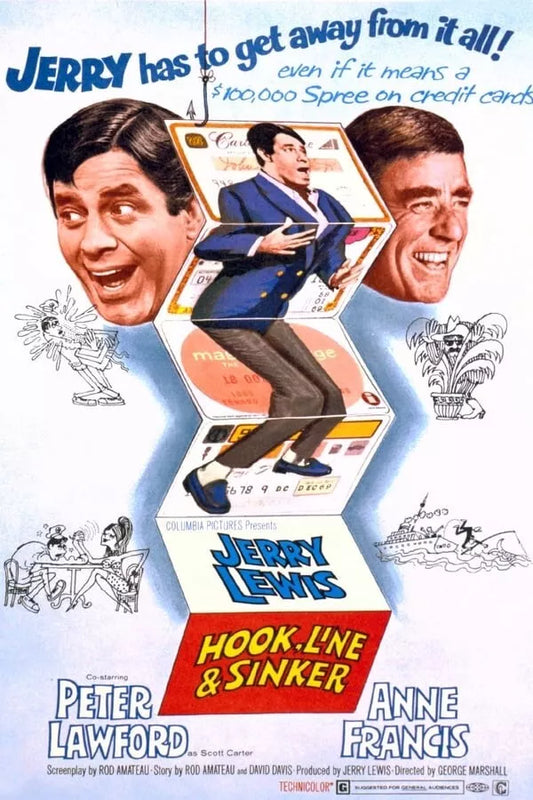 HOOK LINE AND SINKER (1969) Jerry Lewis - Public Domain Movie DVD NO CASE