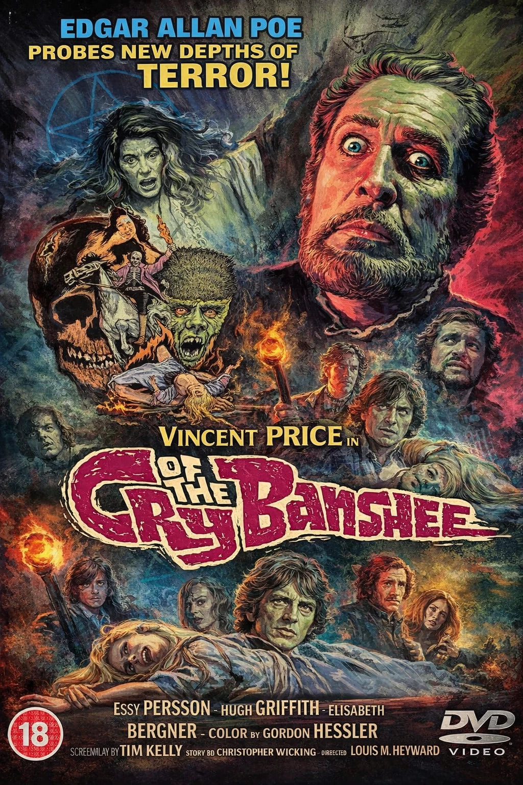CRY OF THE BANSHEE  (1970)  Vincent Price - Public Domain Movie DVD NO CASE