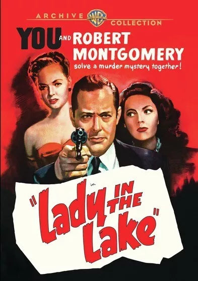 LADY IN THE LAKE (1947) Robert Montgomery,Audrey Totter,Lloyd Nolan,Tom Tully,Leon Ames,Kathleen Lockhart - Public Domain DVD NO CASE RARE !
