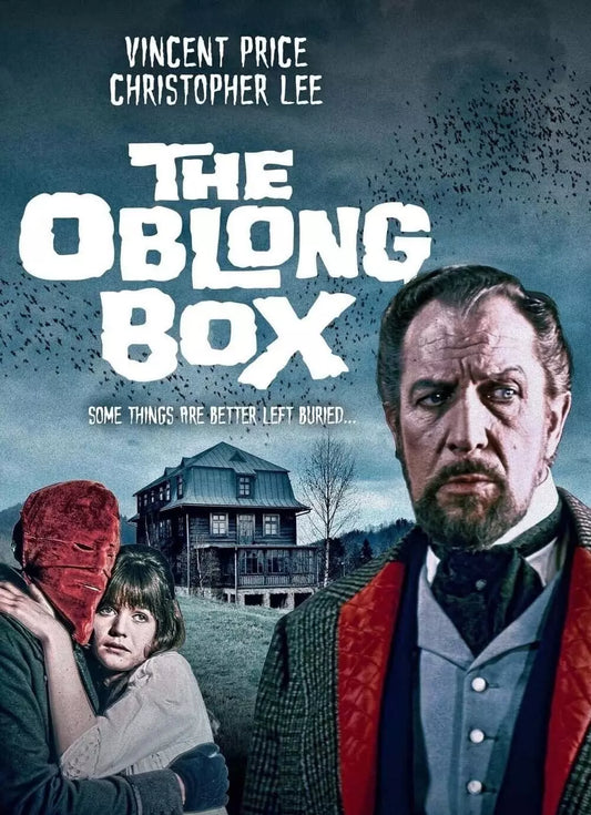 THE OBLONG BOX  (1969) Christopher Lee, Vincent Price, Hilary Dwyer, Alastair Williamson - Public Domain DVD NO CASE RARE !