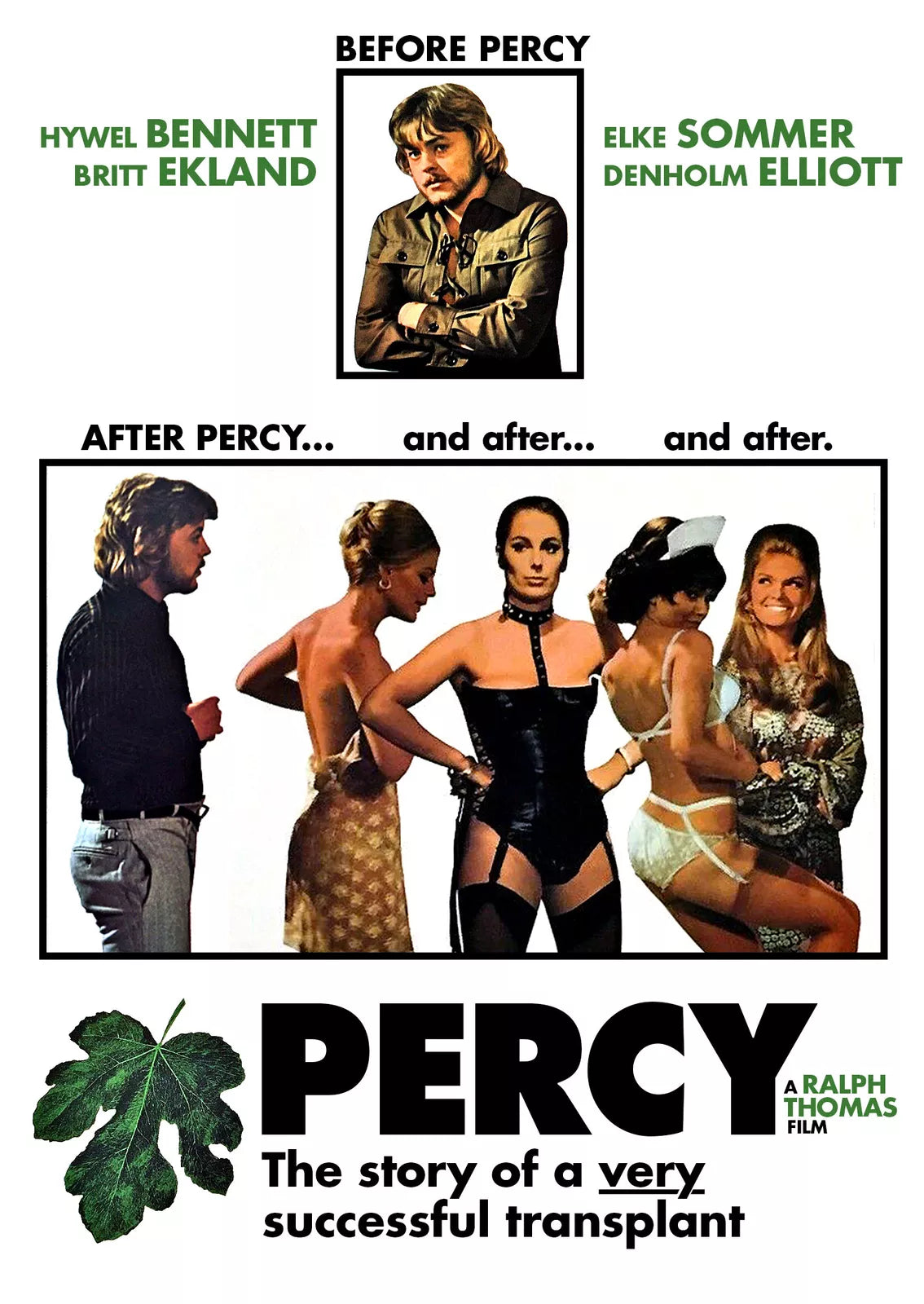 PERCY (1971) Britt Ekland, Elke Sommer - Public Domain DVD NO CASE