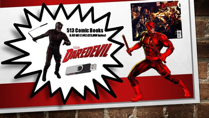 DAREDEVIL - MASSIVE COLLECTION OF 513 COMICS ON CBR Format ON USB