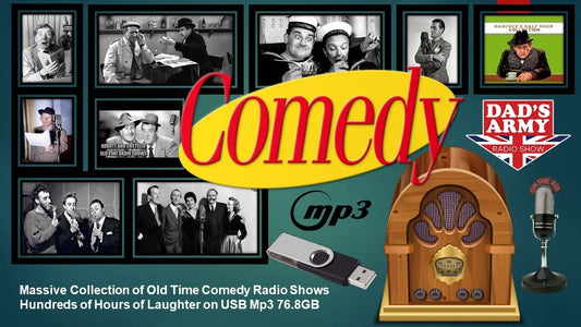 MASSIVE COLLECTION OF OLD TIME RADIO COMEDY SHOWS  76.8 GB OF MP3's ON USB