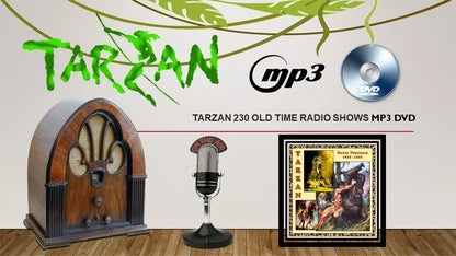 TARZAN - 230 OLD TIME RADIO SHOWS - MP3 DVDROM