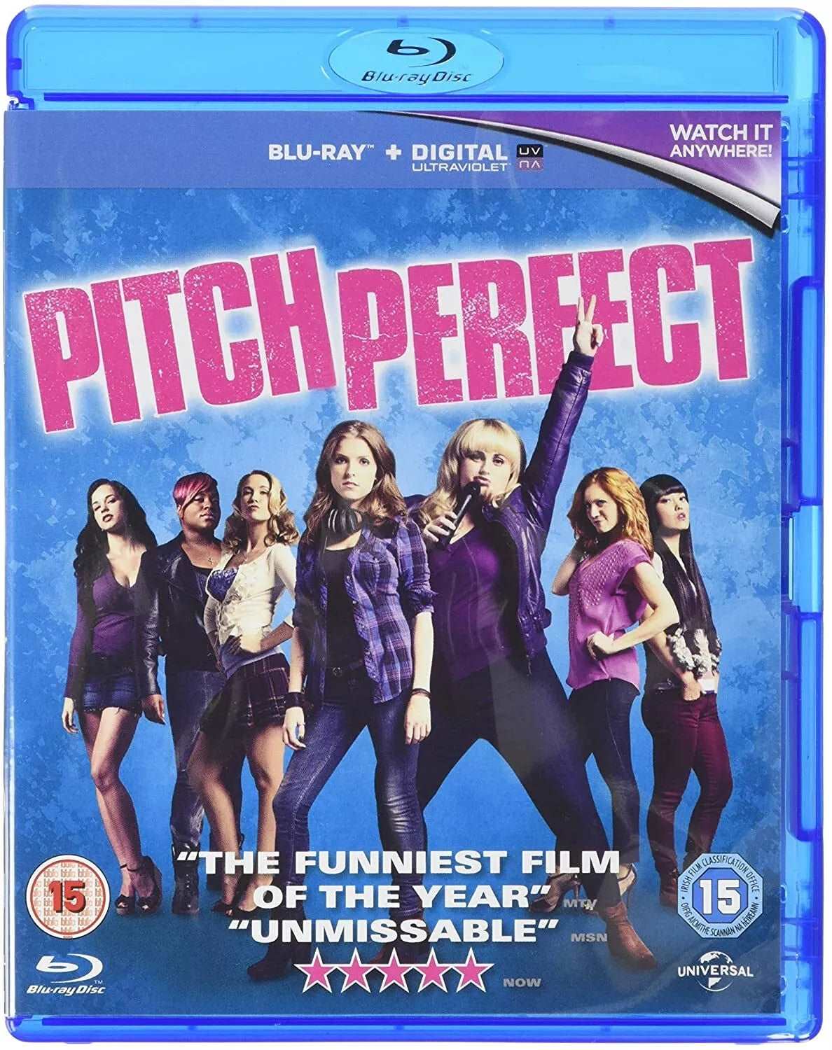 PITCH PERFECT - BLU-RAY + DIGITAL + ULTRAVIOLET **NEW SEALED** FREE POST**