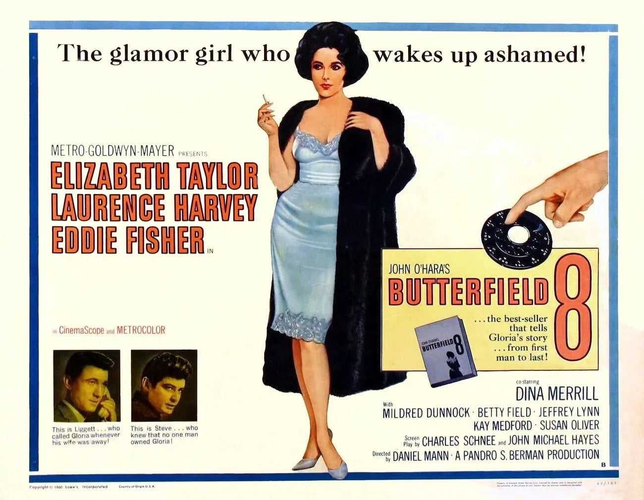 BUTTERFIELD 8 (1960) Elizabeth Taylor- Public Domain Movie DVD NO CASE